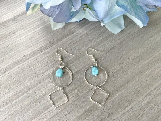 Silver and Turquoise Earrings