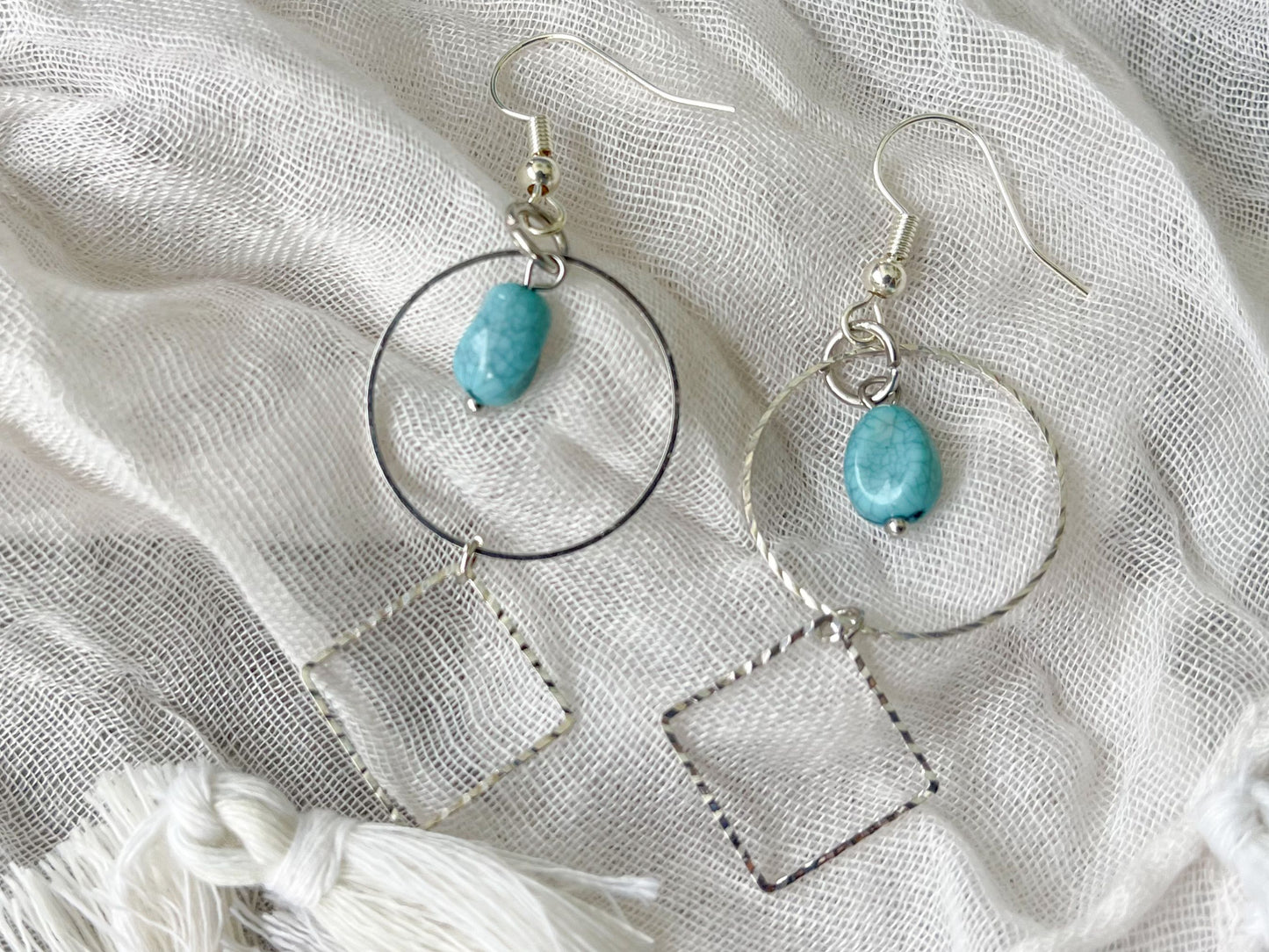 Silver and Turquoise Earrings