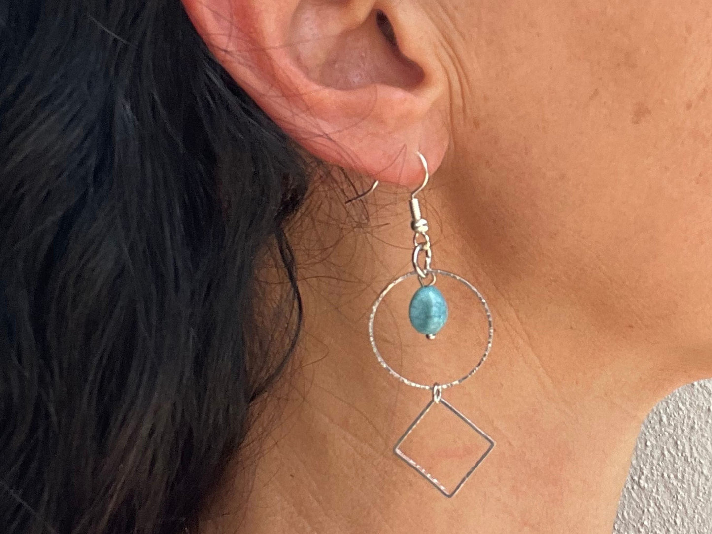 Silver and Turquoise Earrings