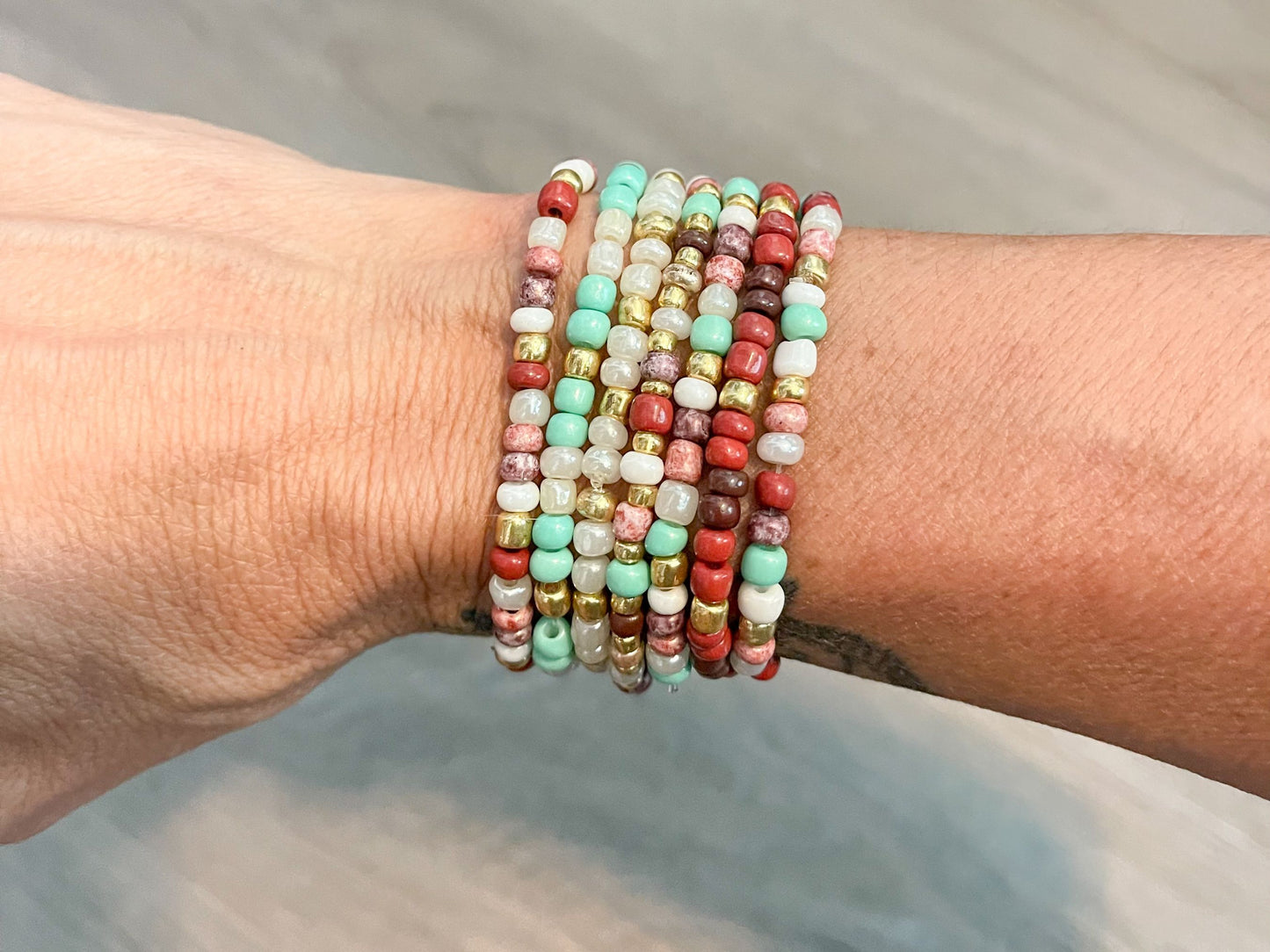 Stretch Beaded Bracelet Mix and Match