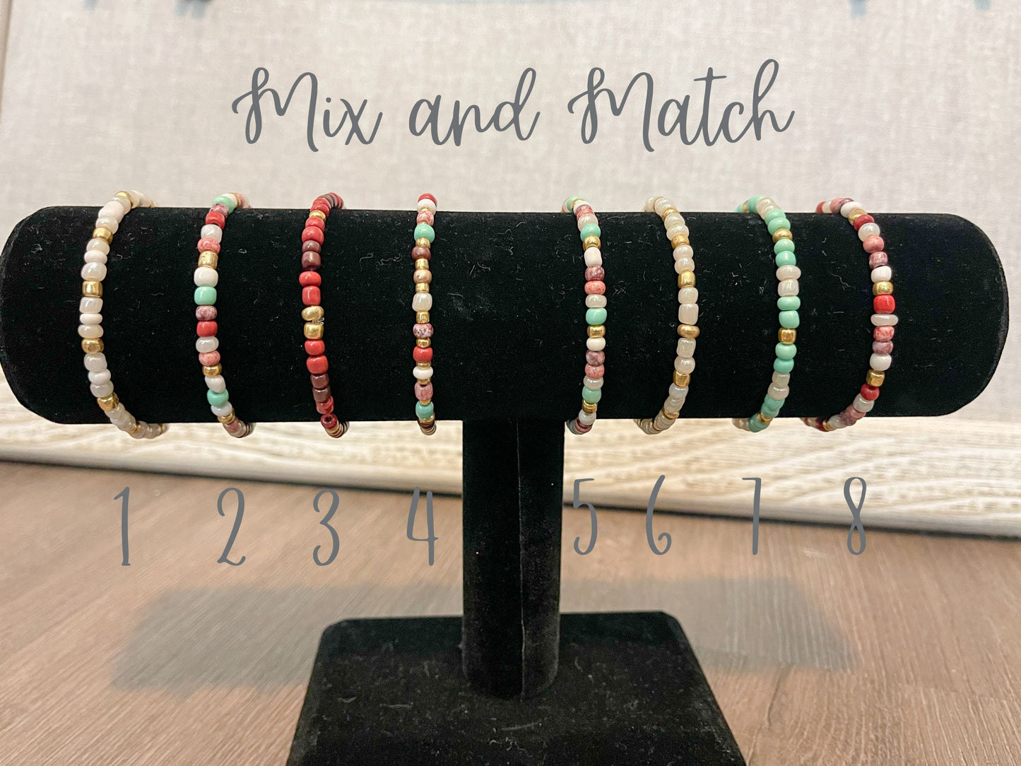 Stretch Beaded Bracelet Mix and Match