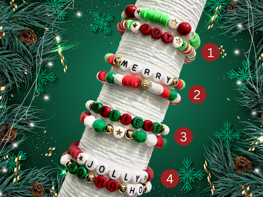 Christmas Custom Heishi Bracelet