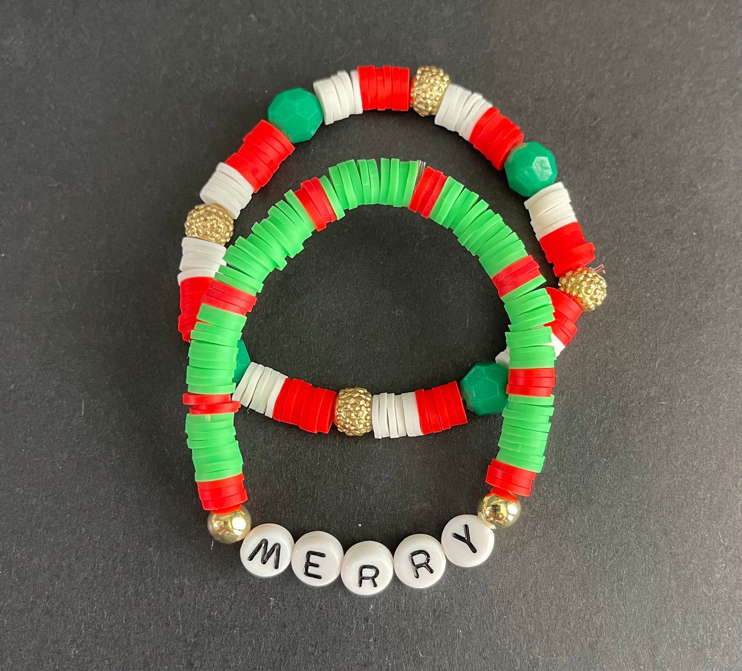 Christmas Custom Heishi Bracelet