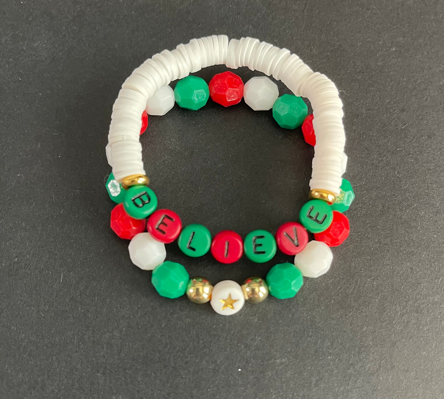 Christmas Custom Heishi Bracelet